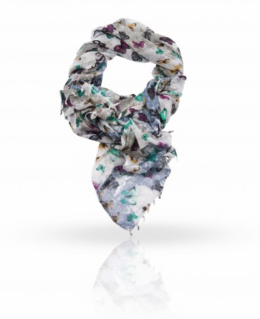 Палантин Женский W-VINTBUTTERFLY/WH